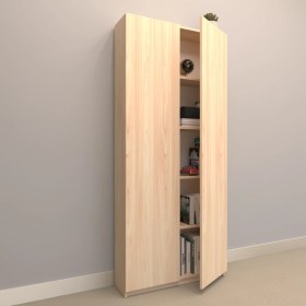 Resim Rafkestir Alina Suntalam Kitaplık ( 80 x 180 cm ) - Kapaklı Akçaağaç ( Mat ) 