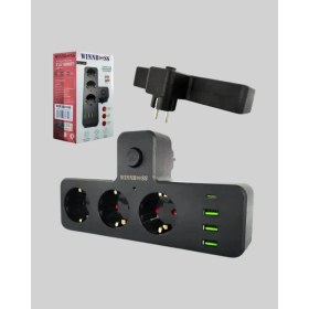 Resim Pileli Store Ev ve Ofis Için Akıllı Çoklu Priz 7 Girişli 
