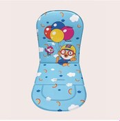 Resim Primepickings Blue Desenli 4 Mevsim Bebek Koltuğu Ve Puset Minderi, Polyester Lifli, Hayvan Ve Balon Desenli 