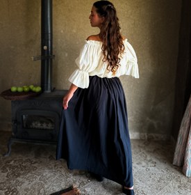 Resim SİYAH MAXİ ETEK - XL 