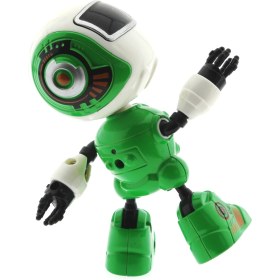Resim Dekoratif Sesli Işıklı Mini Sevimli Yeşil Robot 