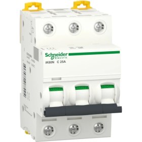 Resim A9K24325 | Schneider Otomatik Sigorta - 25 Amper, 3 Kutup , 6ka, C Eğrisi 