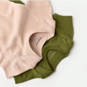 Resim BabyCosy Organik Kısa Kollu Çıtçıtlı Yazlık 2li Erkek Bebek Atlet Zıbın 