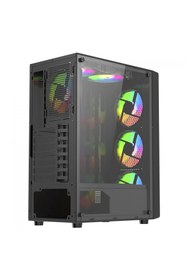Resim Oem AlphaCore USB 3.0 350W 400W ATX 4x Fan Gaming Bilgisayar Kasası 