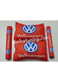 Resim Volkswagen Vw Araç Boyun Yastık Ve Kemer Konfor 2 Li Set (546903079) 