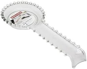 Resim Online Kapında Kristal Boncuklu Lüks Plastik Kirli Kaşıklık Altlığı Kepçe Ve Kaşık Altı Kaşık Nihalesi 28CM beyaz 37 x 49 