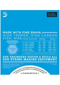 Resim D'addario Exl117 Drop D Elektro Gitar Teli 11-56 