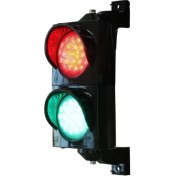 Resim Ledli Ikili Sinyal Verici, Trafik Lambası 100 mm 