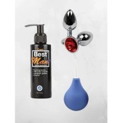Resim Aşkın Deposu Best Man Lubricant Jel Sade 150 ml + Temizleme Pompası + Plug 