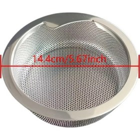 Resim Dashanshop 14.4cm Paslanmaz Çelik Evye Filtresi 5.67inch Dayanıklı Restoran Mutfak Süzgeci 