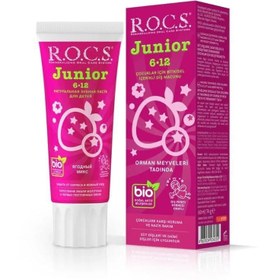 Resim Rocs Junior 6-12 Yaş Diş Macunu Orman Meyveleri Tadında 60 ml 