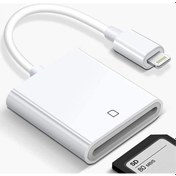 Resim Geekyou İphone Uyumlu İpad Uyumlu İçin Lightning'dan Sd Kart Okuyucu - Fotoğraf/videoyu Hızlı Aktar, Uygulama Gerektirmez, Plug & Play 