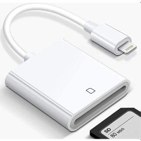 Resim Geekyou İphone Uyumlu İpad Uyumlu İçin Lightning'dan Sd Kart Okuyucu - Fotoğraf/videoyu Hızlı Aktar, Uygulama Gerektirmez, Plug & Play 
