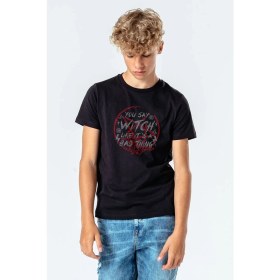 Resim Qivi Chilling Adventures Of Sabrina You Say Witch Baskılı Unisex Çocuk Siyah Tshirt 