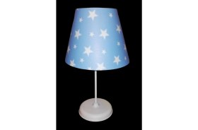 Resim Feyza Design Mavi Yıldız Pvc Erkek Çocuk ve Genç Odası Yatak Odası Abajur 