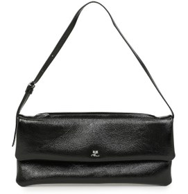 Resim Courreges Cuff Siyah Kadın Deri Çanta 