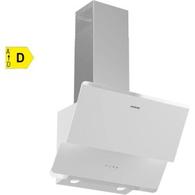 Resim Silverline 3490.6 Oslo Beyaz 60 cm Cam Davlumbaz Duvar Tipi Eğimli Tasarım Modern Renk 