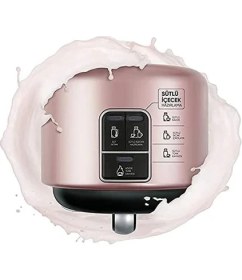 Resim Esmo Home Karaca Hatır Mod Sütlü Türk Kahve Makinesi, 300 ml 5 Fincan, 735 W, Sütlü Içecek Ayarı, Otomatik Kapanma, Rose Gold 
