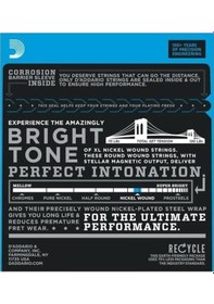 Resim D'addario Exl110-3d Xl Nickel Serisi Elektro Gitar Tel Seti Regular Light - 10-46 