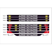 Resim Karbonsoft Kişiye Özel İsimli UV Basklı Plakalık 2 Adet 