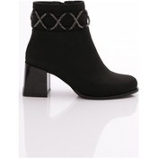 Resim Dgn 747 Kadin Topuklu Bot 747-1922-R1680 Siyah 