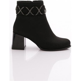 Resim Dgn 747 Kadin Topuklu Bot 747-1922-R1680 Siyah 