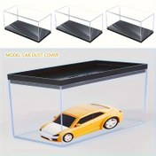 Resim 1:64 Ölçekli Araba Modelleri için Premium Akrilik Vitrin Kutusu - Toz Kapağı Kapaklı Şeffaf Sert Kabuk Koruma, Çizilmeye Dayanıklı Ev Dekoru ve Koleksiyon Sergileme Standı, Şık Tasarım 