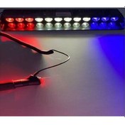 Resim S12 Çakar Vantuzlu Çakmaklık Girişli 12 Ledli Kırmızı-beyaz-mavi 