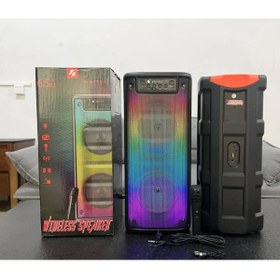 Resim KOÇAKELEKTRONİK Mikrofonlu Bluetooth Hoparlör Toplantı Parti Led Işıklı Sd Kart Fm Usb Girişli Speaker Kts-1713 