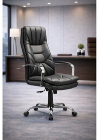 Resim Vega Premium Yönetici Ofis Ve Büro Koltuğu Anatomik Tasarım Lüks Oturum Konforu Siyah 