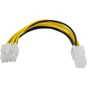 Resim PrimeX PX-4261 4 Pin To 8 Pin PSU Güç Çevirici, Anakrt 4pini 8 pine Çevirici Kablo Primex