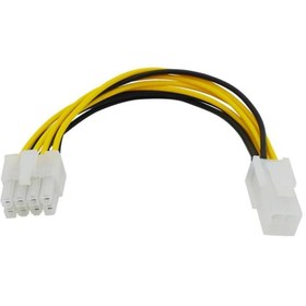 Resim PrimeX PX-4261 4 Pin To 8 Pin PSU Güç Çevirici, Anakrt 4pini 8 pine Çevirici Kablo 