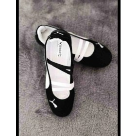 Resim Puma Kadın Lastik Bantlı Babet Sneaker Ayakkabı - Siyah/beyaz 