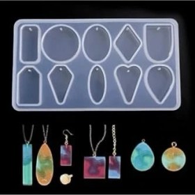 Resim Siliko World Epoksi Çoklu Kolye Silikon Kalıp 