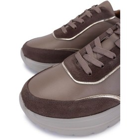 Resim Tamer Tanca Kadın Hakiki Deri Sneakers & Spor Ayakkabı 1107 510 Bn Ayk Sk25-26 Vzn Suet/dr Vizon | Orjinal 