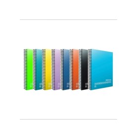 Resim Fresco Spiralli Pp Kapak A4 120 Yaprak Defter Seti - 4 Kareli, 4 Çizgili 8'li 