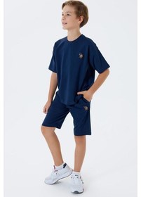 Resim U.S. Polo Assn. U.s. Polo Assn Erkek Çocuk 2 Li Bermuda T-şhirt Takım Lacivert-2319 Lacivert 