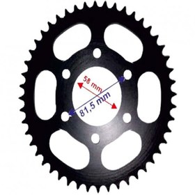 Resim BAJAJ PULSAR NS 200 ARKA DİŞLİ PERFORMANS 428-48T İÇ 58 MM ALÜMİNYUM SİYAH ÖM 