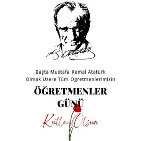 Resim Öğretmenler Günü Özel Poster 1. Kalite Raşel Kumaş 400x600 Cm- No:22 1 