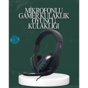 Resim Teknodayım Kablolu Gaming Headset – Net Ses Ayrımı ve Ayarlanabilir Konfor 
