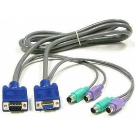 Resim Platoon Kvm Switch Kablosu Erkek Dişi Kablo Ps2 