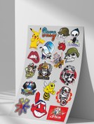 Resim Sticker Market Sticker Seti, Düz Yüzeyler Için A4 Boyutu Çıkartma Etiket Seti 