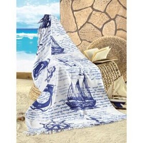 Resim Maxstyle Marine Kadife Plaj Havlusu 70x160 Cm 