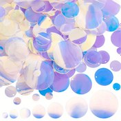 Resim 1 kutu 340 adet Gevşek Payet 7 Boyut Gökkuşağı Spangles Paillettes Iridescent Aplike Şeffaf Süsleme Payetleri Nakış Gelin Sanatları El Sanatları Takı Yapımı için 