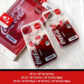 Resim Gritty iPhone 12 Uyumlu Coca Cola Sulu Telefon Kılıfı 
