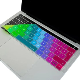 Resim Mena Rise MacBook Pro Klavye Koruyucu - Türkçe Q Uyumlu Silikon Kılıf | A1706, A1989, A2159, A1707 Bar Modelleri ile Uyumlu Toz Geçirmez Ince Klavye Kapağı 