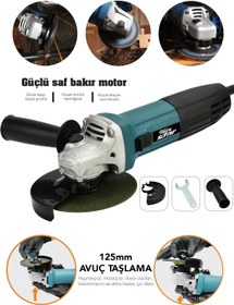 Resim Newstar New Star Devirsiz Taşlama Makinesi 125 mm Mavi 