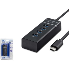 Resim HADRON Hd144 Type-c Hub 4port Usb3.0 Siyah 