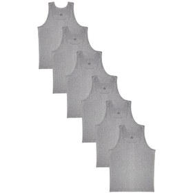 Resim Tezzgelsin Erkek Çocuk Pamuklu Penye 6'lı Atlet Gri 