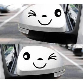 Resim HMNL Göz Kırpma Dikiz Ayna Sticker 11x5 Cm 
